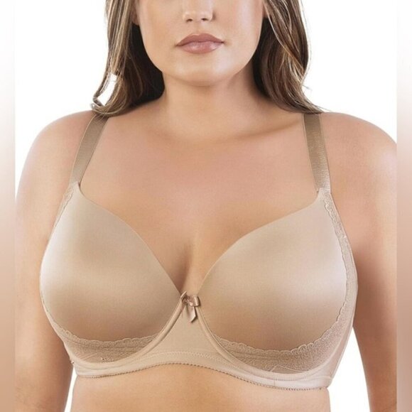 Parfait - Ladies Wired Seamless T-shirt Bra - European Nude. Size: 38DDD (US). - Picture 6 of 12